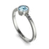 Bezel Minimalist Aquamarine Ring - Kinsley No. 403