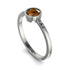 Bezel Minimalist Brown Diamond Ring - Kinsley No. 1103