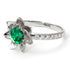 Lotus Flower Emerald ring - Lotus no. 21