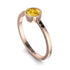 Bezel Minimalist Citrine Ring - Kinsley No. 605