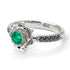 A lady's Rose Emerald Engagement Ring - Elena no. 21