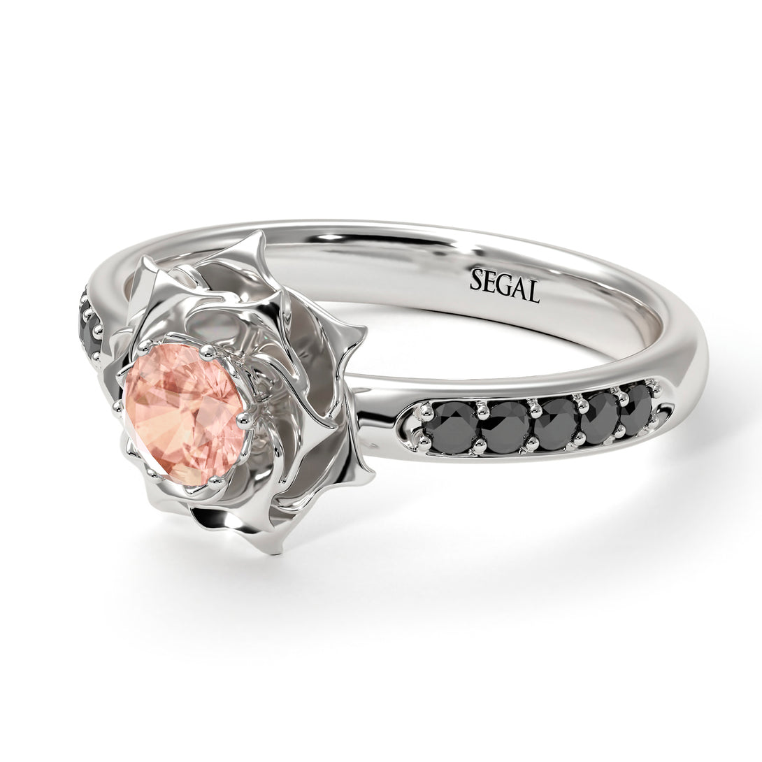 A lady's Rose Morganite Ring- Elena no. 906