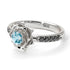 A lady's Rose Aquamarine Ring- Elena no. 406