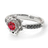 A lady's Rose Ruby Engagement Ring - Elena no. 27