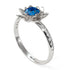 Lotus Flower Blue Topaz ring - Lotus no. 503