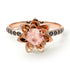 Lotus Flower Morganite ring - Lotus no. 905