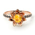 Lotus Flower Yellow Diamond ring - Lotus no. 1005