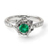 A lady's Rose Emerald Engagement Ring - Elena no. 18