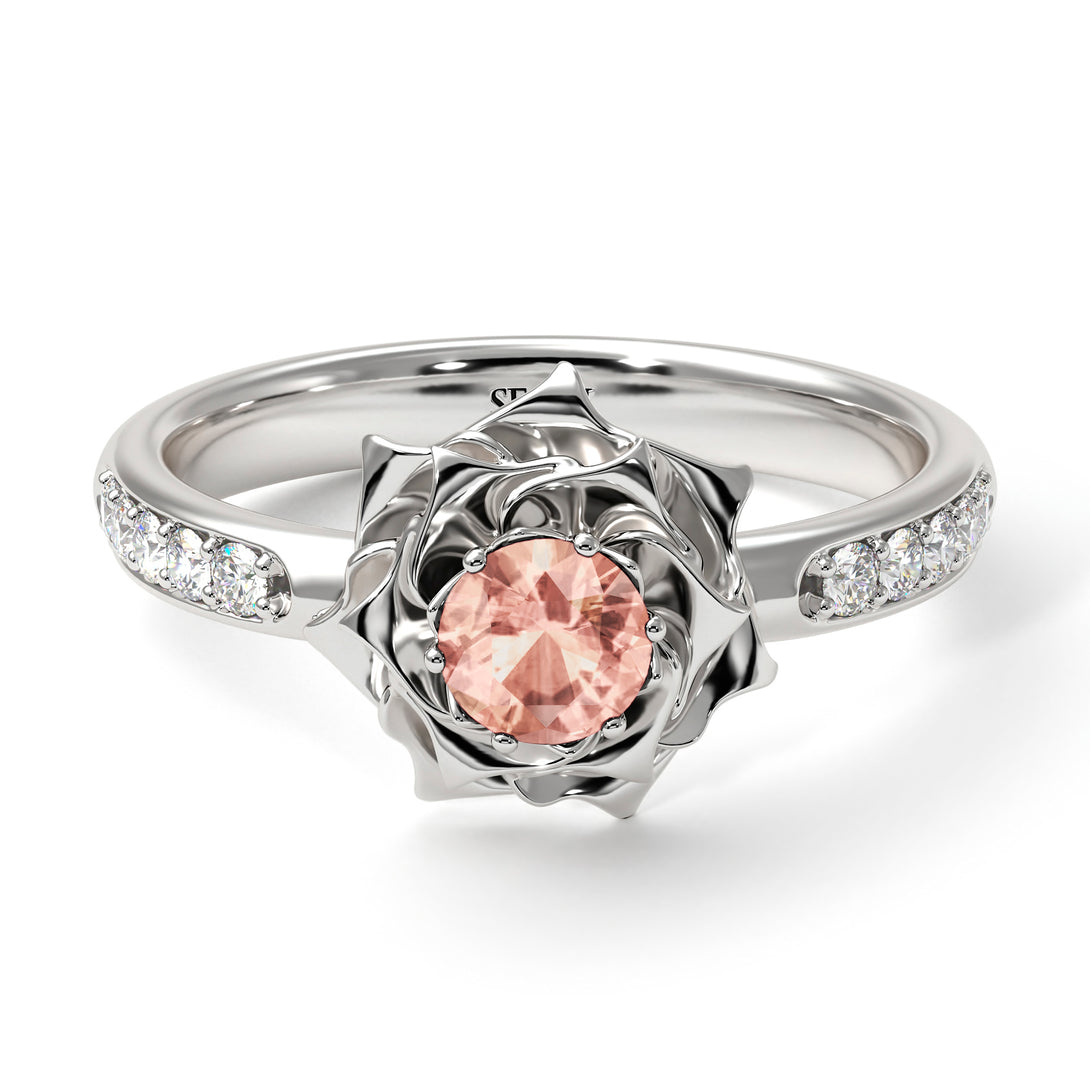 A lady's Rose Morganite Ring- Elena no. 903