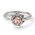 A lady's Rose Morganite Ring- Elena no. 903