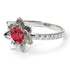 Lotus Flower Ruby ring - Lotus no. 15