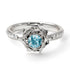 A lady's Rose Aquamarine Ring- Elena no. 403