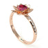 Lotus Flower Ruby ring - Lotus no. 14
