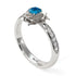 A lady's Rose Blue Topaz Ring- Elena no. 503