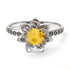 Lotus Flower Citrine ring - Lotus no. 606