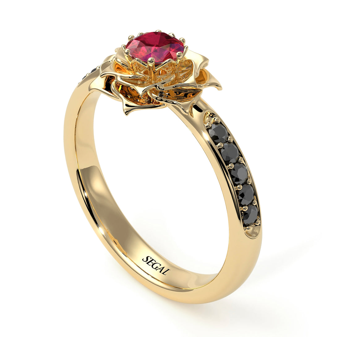 A lady's Rose Ruby Ring - Elena no. 25
