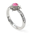 A lady's Rose Pink Moissanite Ring- Elena no. 803