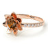 Lotus Flower Brown Diamond ring - Lotus no. 1102