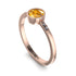 Bezel Minimalist Yellow Diamond Ring - Kinsley No. 1002 image 2