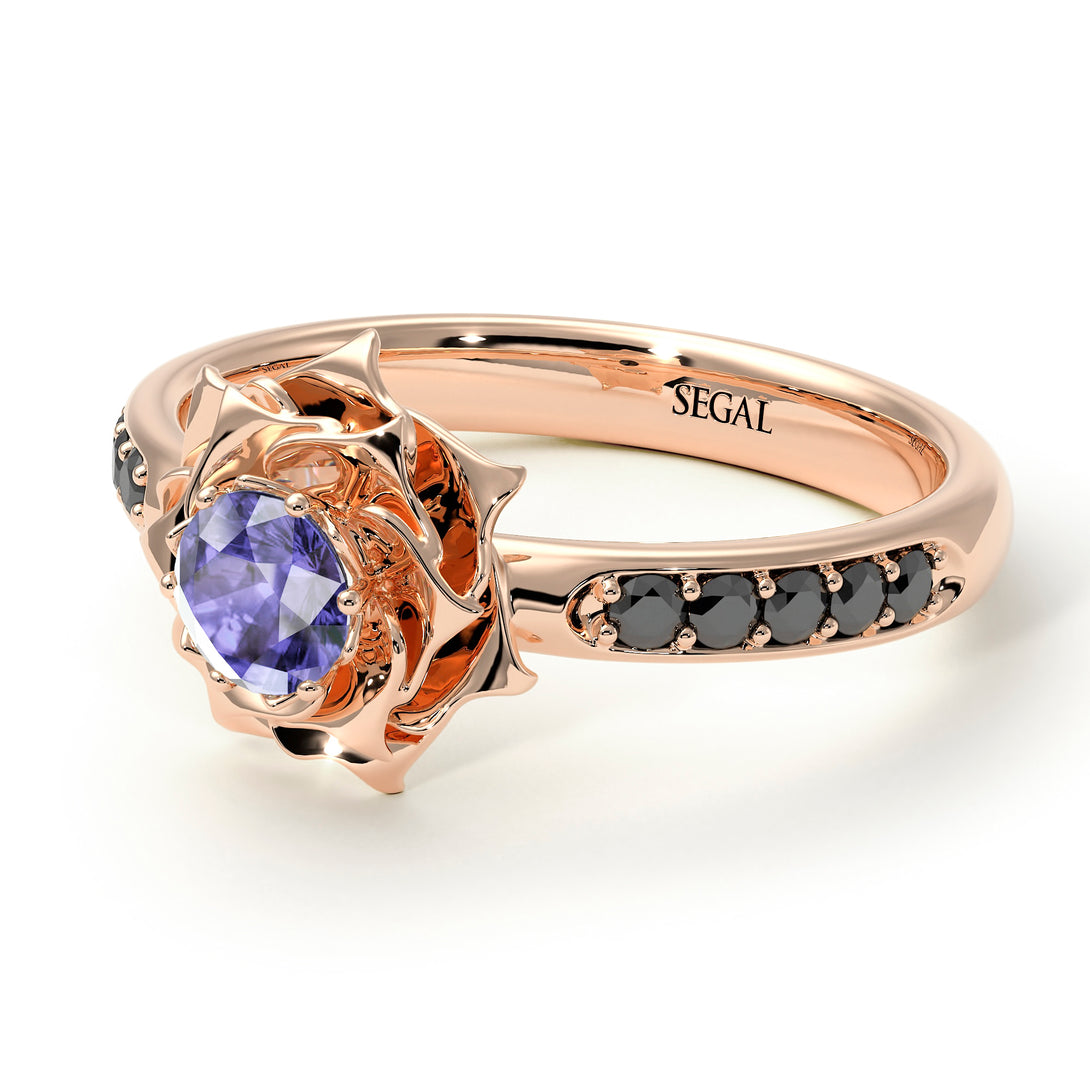 A lady's Rose Tanzanite Ring- Elena no. 205