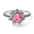 Lotus Flower Pink Moissanite ring - Lotus no. 806