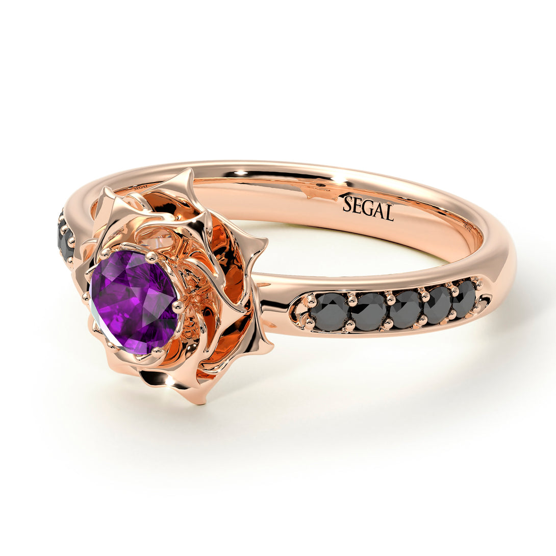 A lady's Rose Amethyst Ring- Elena no. 305