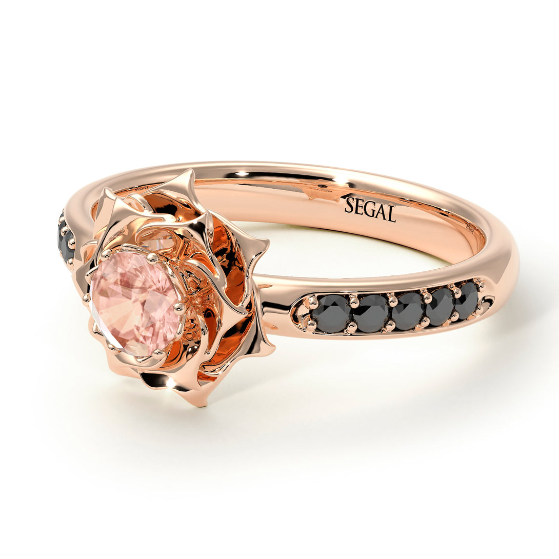 A lady's Rose Morganite Ring- Elena no. 905