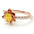 Lotus Flower Citrine ring - Lotus no. 602