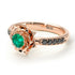 A lady's Rose Emerald Ring - Elena no. 20