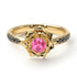 A lady's Rose Pink Moissanite Ring- Elena no. 804