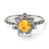 Lotus Flower Yellow Diamond ring - Lotus no. 1006