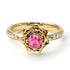 A lady's Rose Pink Moissanite Ring- Elena no. 801