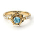 A lady's Rose Aquamarine Ring- Elena no. 401