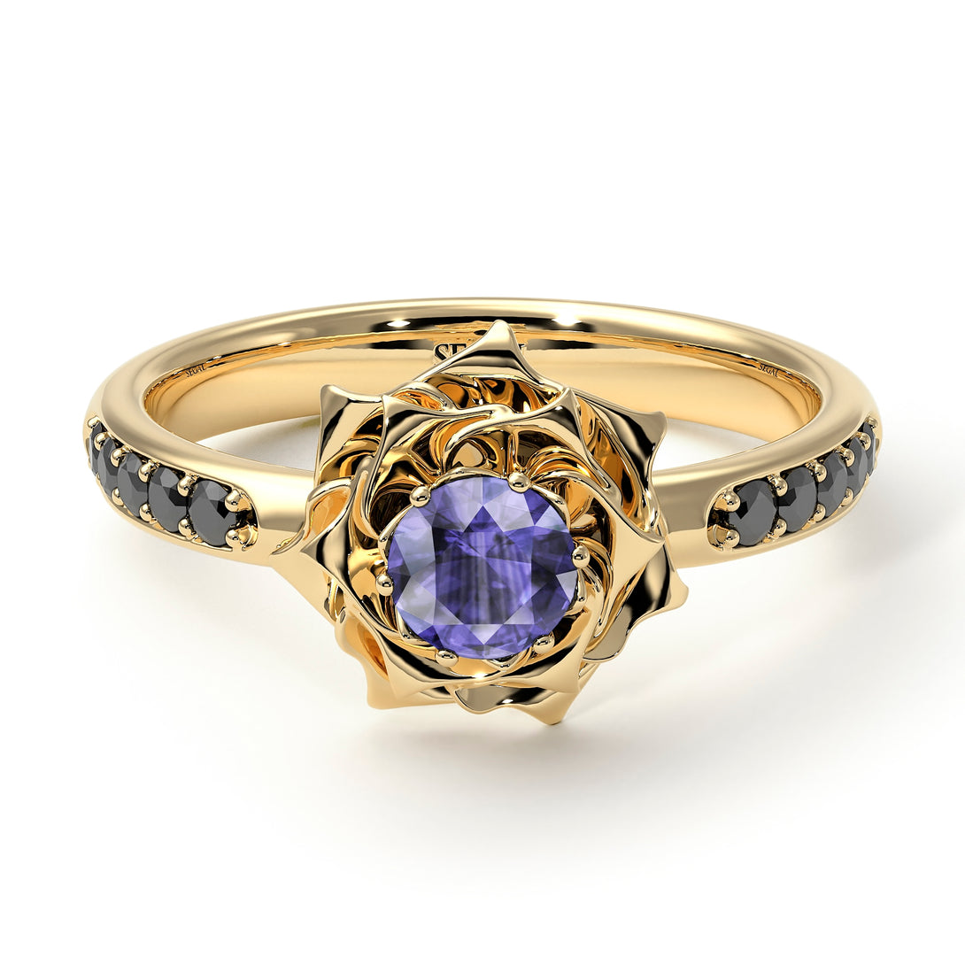A lady's Rose Tanzanite Ring- Elena no. 204