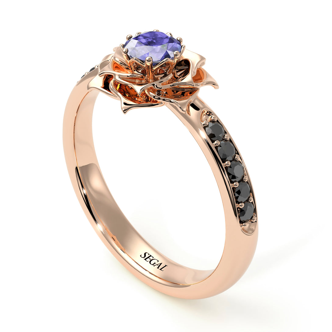 A lady's Rose Tanzanite Ring- Elena no. 205