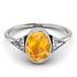 Geometrical Bezel Yellow Diamond Ring - Trinity No. 1003