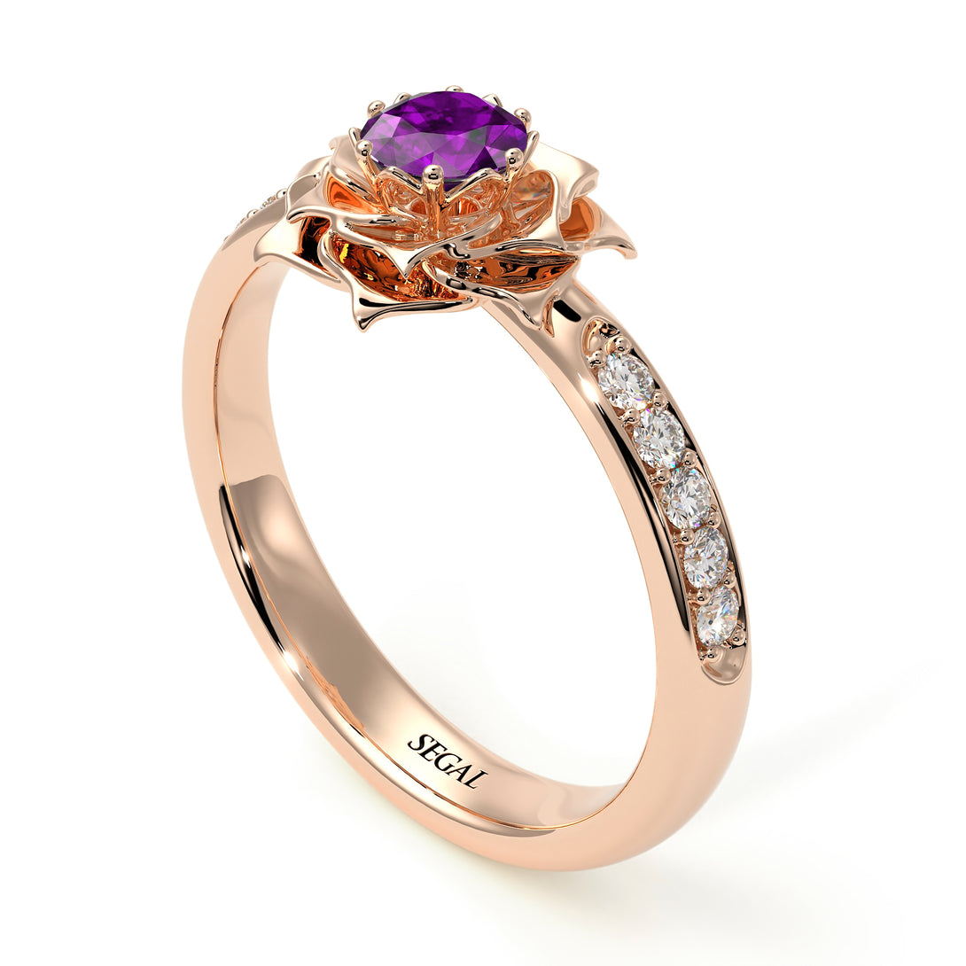 A lady's Rose Amethyst Ring- Elena no. 302