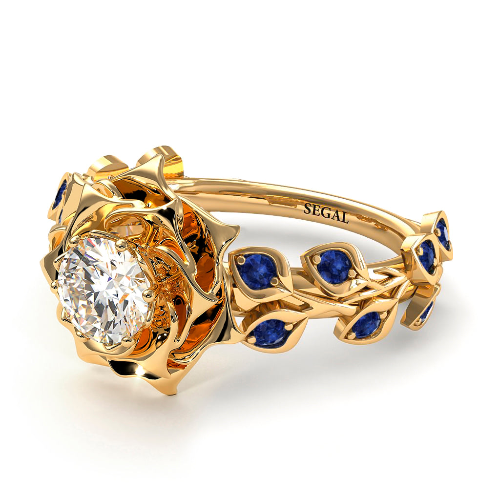 Rose Flower And Leaves - Diana no. 16