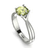 Solitaire Twist Shank Peridot Ring - Eleanor No. 703 image 1