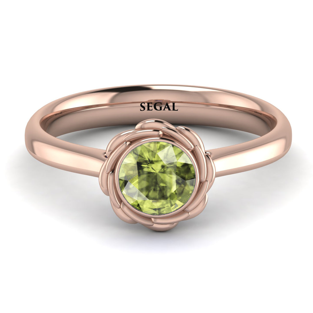 Solitaire Minimalist Peridot Ring - Eden No. 702