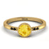 Bezel Minimalist Citrine Ring - Kinsley No. 604 image 1