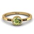 Bezel Minimalist Peridot Ring - Kinsley No. 704