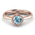 Solitaire Minimalist Aquamarine Ring - Eden No. 402 image 2