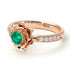 A lady's Rose Emerald Ring - Elena no. 17