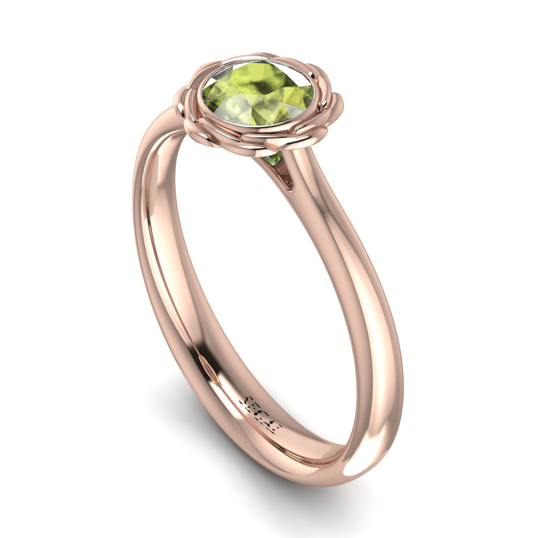 Solitaire Minimalist Peridot Ring - Eden No. 702