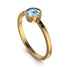 Bezel Minimalist Aquamarine Ring - Kinsley No. 404 image 2
