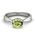 Solitaire Twist Shank Peridot Ring - Eleanor No. 703