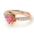 A lady's Rose Pink Moissanite Ring- Elena no. 802