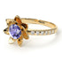 Lotus Flower Tanzanite ring - Lotus no. 201
