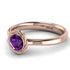 Solitaire Minimalist Amethyst Ring - Eden No. 302 image 3